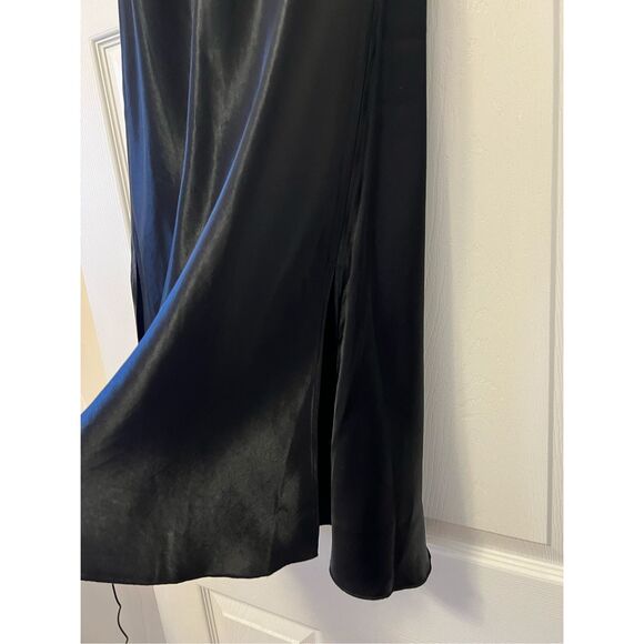 Arket Black Satin Midi Skirt - Picture 3 of 15